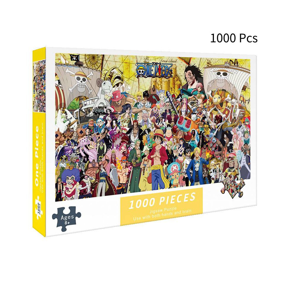 (One Piece) 1000 Piece Puzzle Toy One Piece Naruto Stress Relief For Adults Challenging