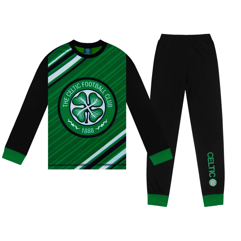 (3-4 Years) Celtic FC Boys Pyjamas Long Sublimation OFFICIAL Football Gift