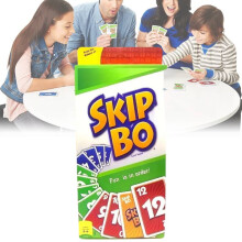 Skip Bo Uno Jeu de cartes Multijoueur Fête de famille Jeux de société Cartes à jouer Jouets