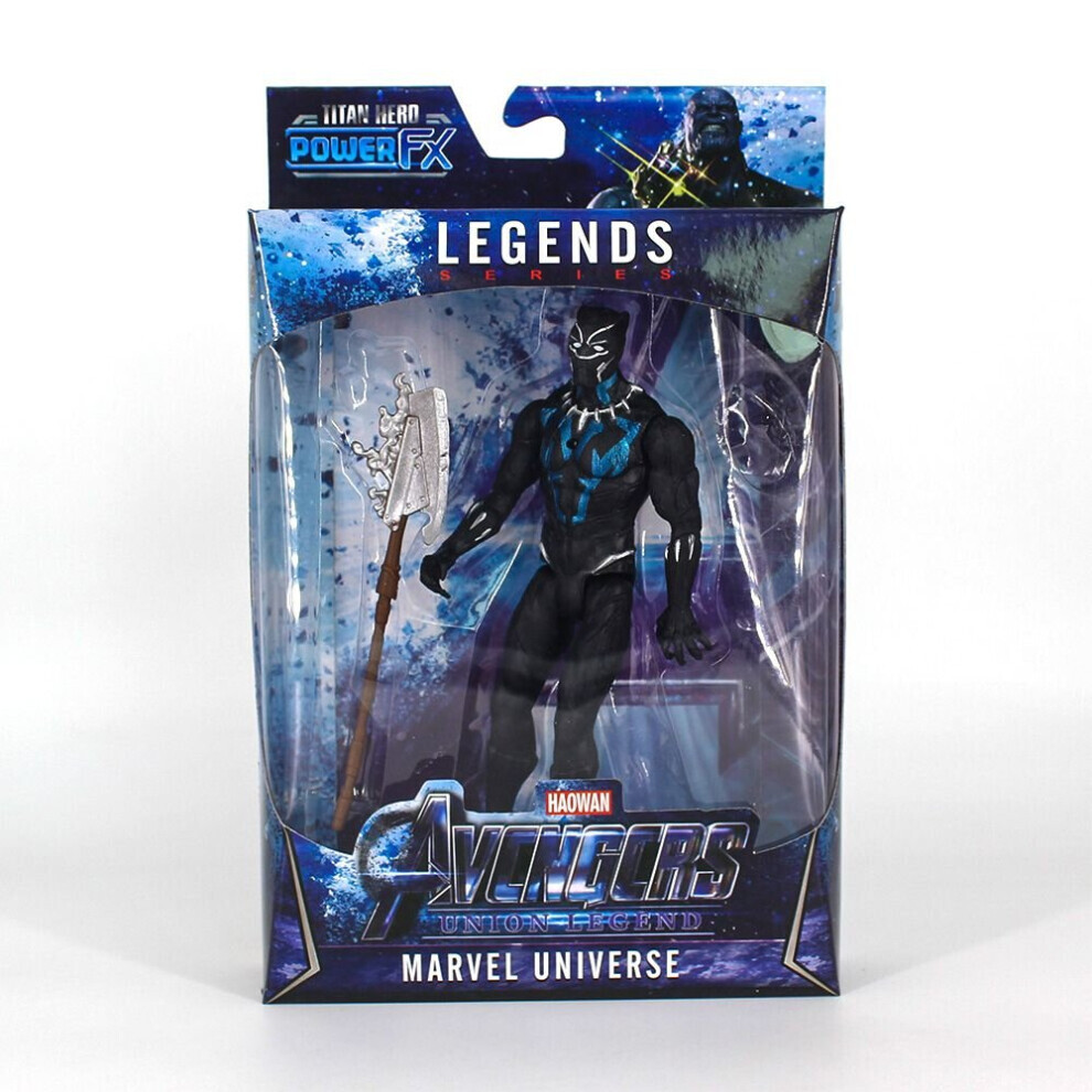 (Black Panther) New Avengers Infinity War LED Action Figures Doll Captain Kids Gift Toys 16cm