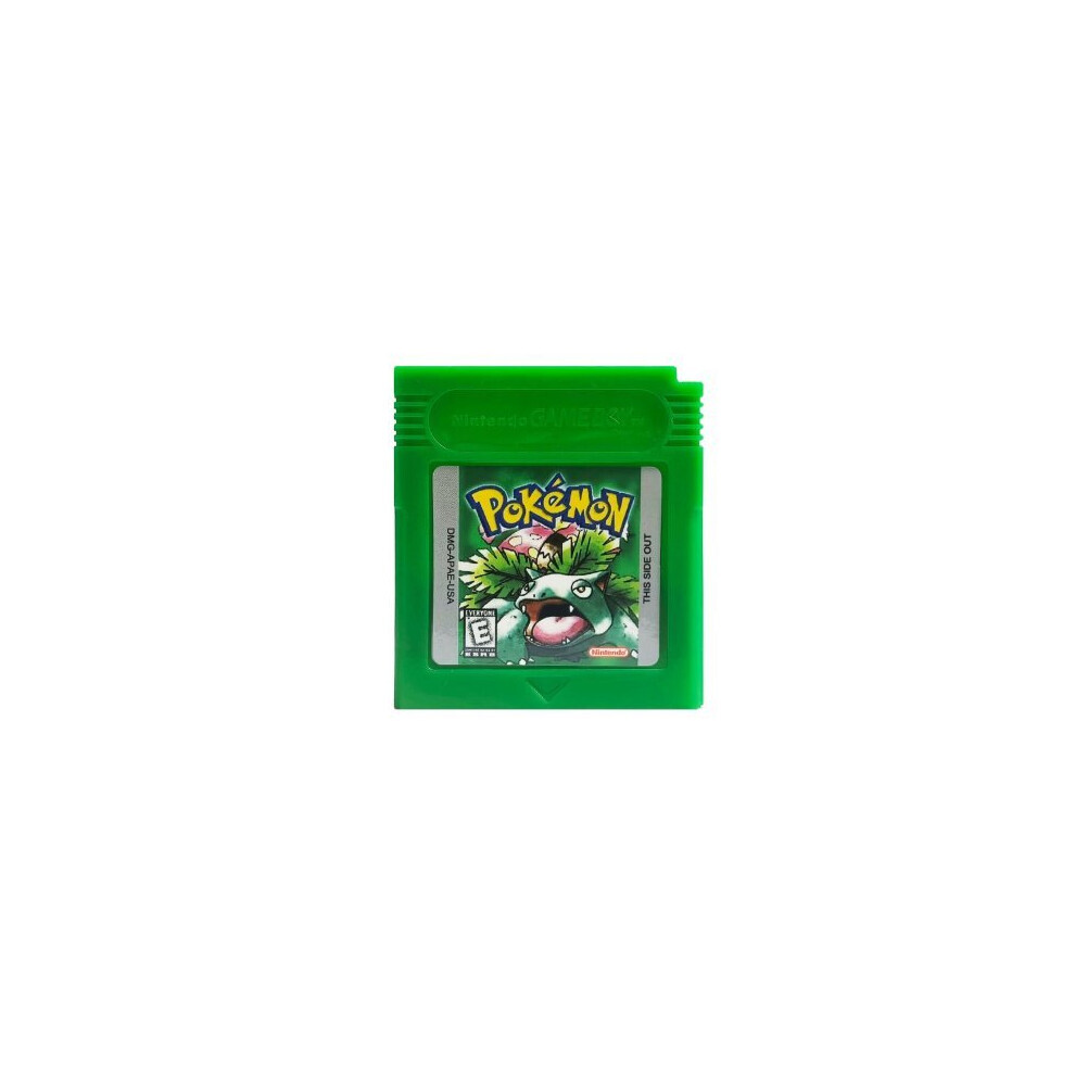 (Green vsrsion) POKEMON GAME Series For Nintendo GB GBC Game Card Classic