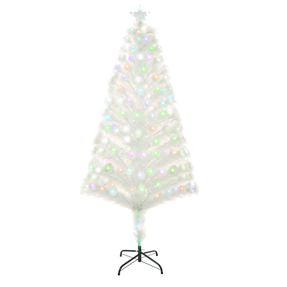 5FT Prelit Artificial Christmas Tree Fiber Optic Xmas Decoration