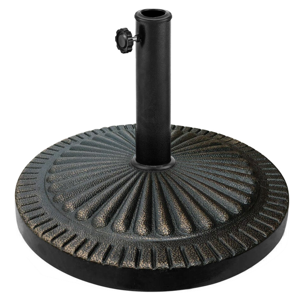 Patio Umbrella Base Stand Heavy Duty Umbrella Base w/ Tightening Knob