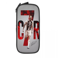 (9) Ronaldo Fashion Football Pencil Case CR7 Pen Box Bag Girls Boys Large Storage Students School Cosmetic Pencilcases