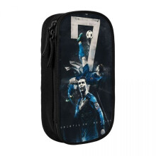 (3) Ronaldo Fashion Football Pencil Case CR7 Pen Box Bag Girls Boys Large Storage Students School Cosmetic Pencilcases