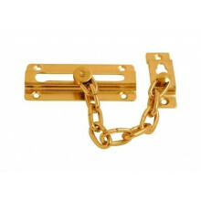Dzina Contract Steel Door Chain Brass 3.3/4 Inch EB Pack of 1