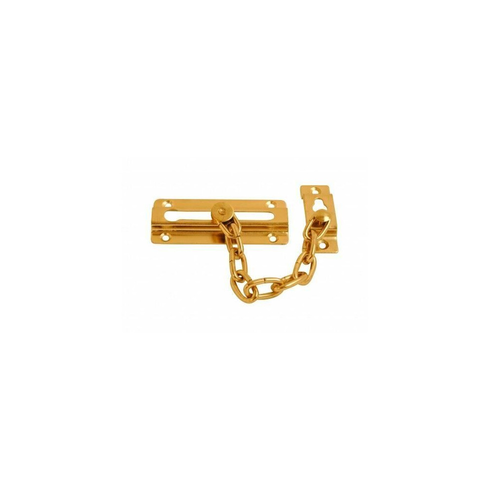 Dzina Contract Steel Door Chain Brass 3.3/4 Inch Eb Pack Of 1 5056040876827