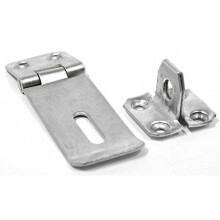 Dzina Hasp and Staple 75mm x 38mm (3 x 1.1/2 Inch) BZP, Pack of 1