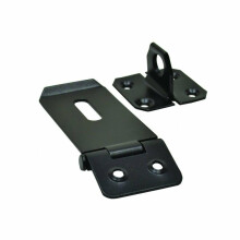 Dzina Hasp and Staple 75mm X 38mm (3 x 1.1/2 Inch) Black, Pack of 1
