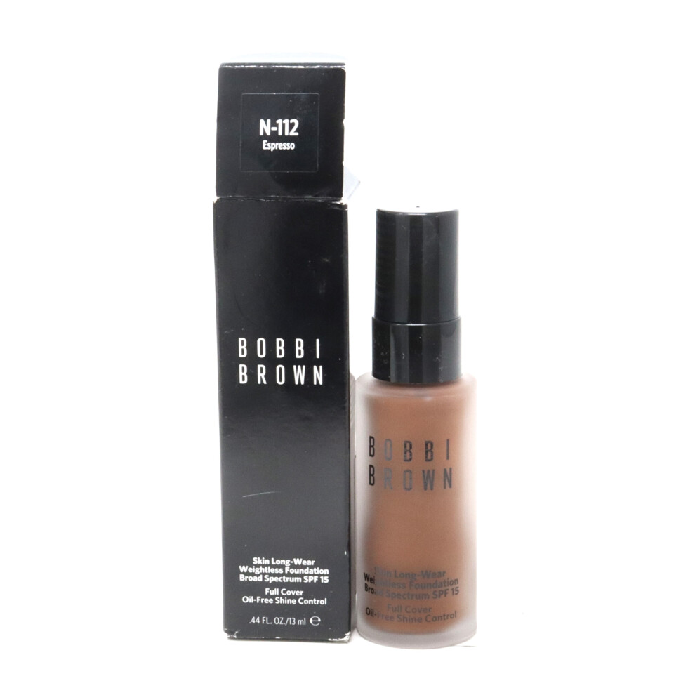 (N-112 Espresso) Bobbi Brown Skin Long-Wear Foundation Spf 15  0.44oz/13ml New With Box