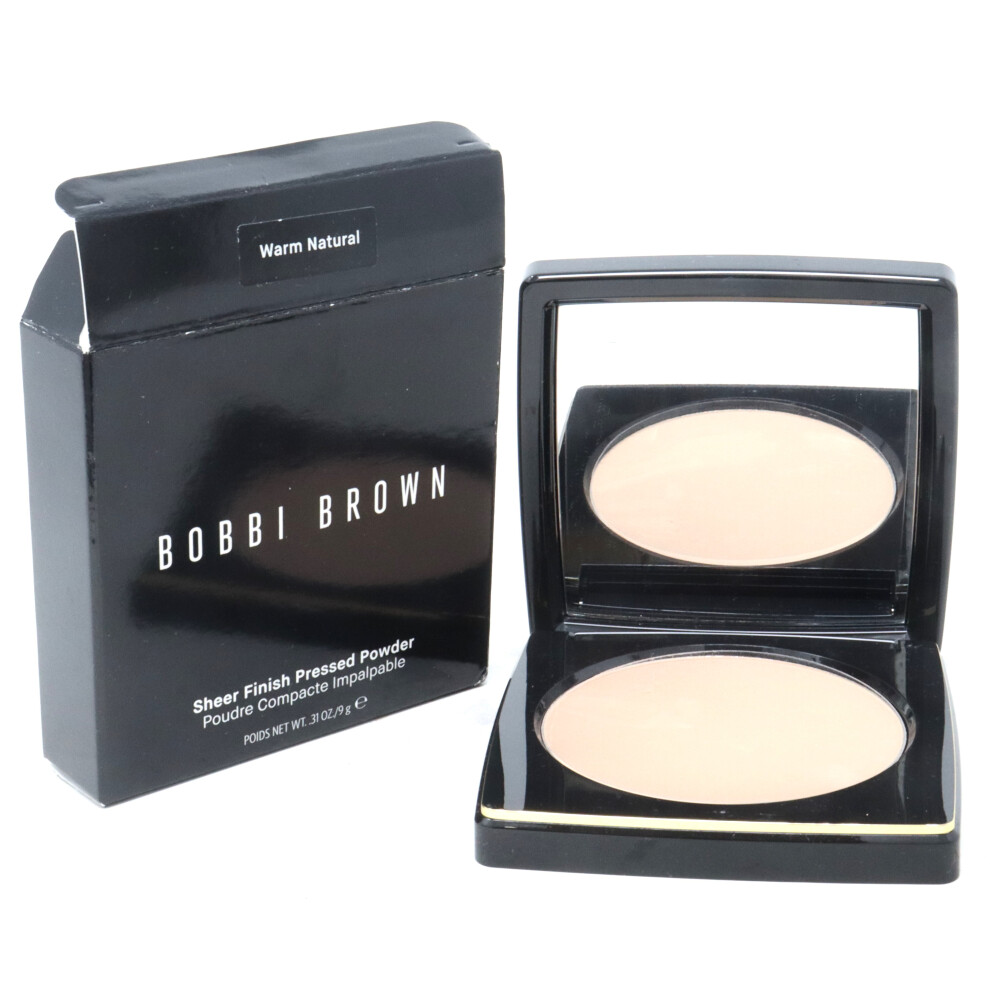 (Warm Natural) Bobbi Brown Sheer Finish Pressed Powder  0.31oz/9g New With Box