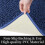 (Navy Blue Bath Mat) Chenille Bath Mats Shower Floor Mat Bathroom Rug 4