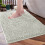(White Bath Mat) Chenille Bath Mats Shower Floor Mat Bathroom Rug 1