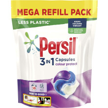 Persil Colour 3 in 1 Laundry Detergent Washing Pods Capsules Tablets Mega Refill Pack (50 Wash) Upto 2 months supply Keeps colours vibrant,
