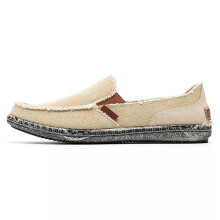 (Khaki, UK Size 6/EU 40) Men Flats Slip On Loafers Mens Stylish Comfort Boat Shoes Walking Lightweight