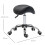 Homcom HOMCOM PU Leather Saddle Stool w/ Moulded Padded Seat Adjustable Height Black 2