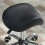 Homcom HOMCOM PU Leather Saddle Stool w/ Moulded Padded Seat Adjustable Height Black 7