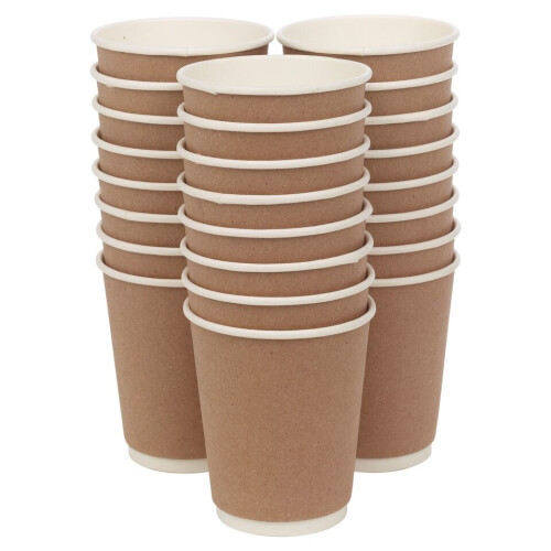 URBN Living (300) 8oz Double Wall Takeaway Coffee Cups with Sip Lids 2