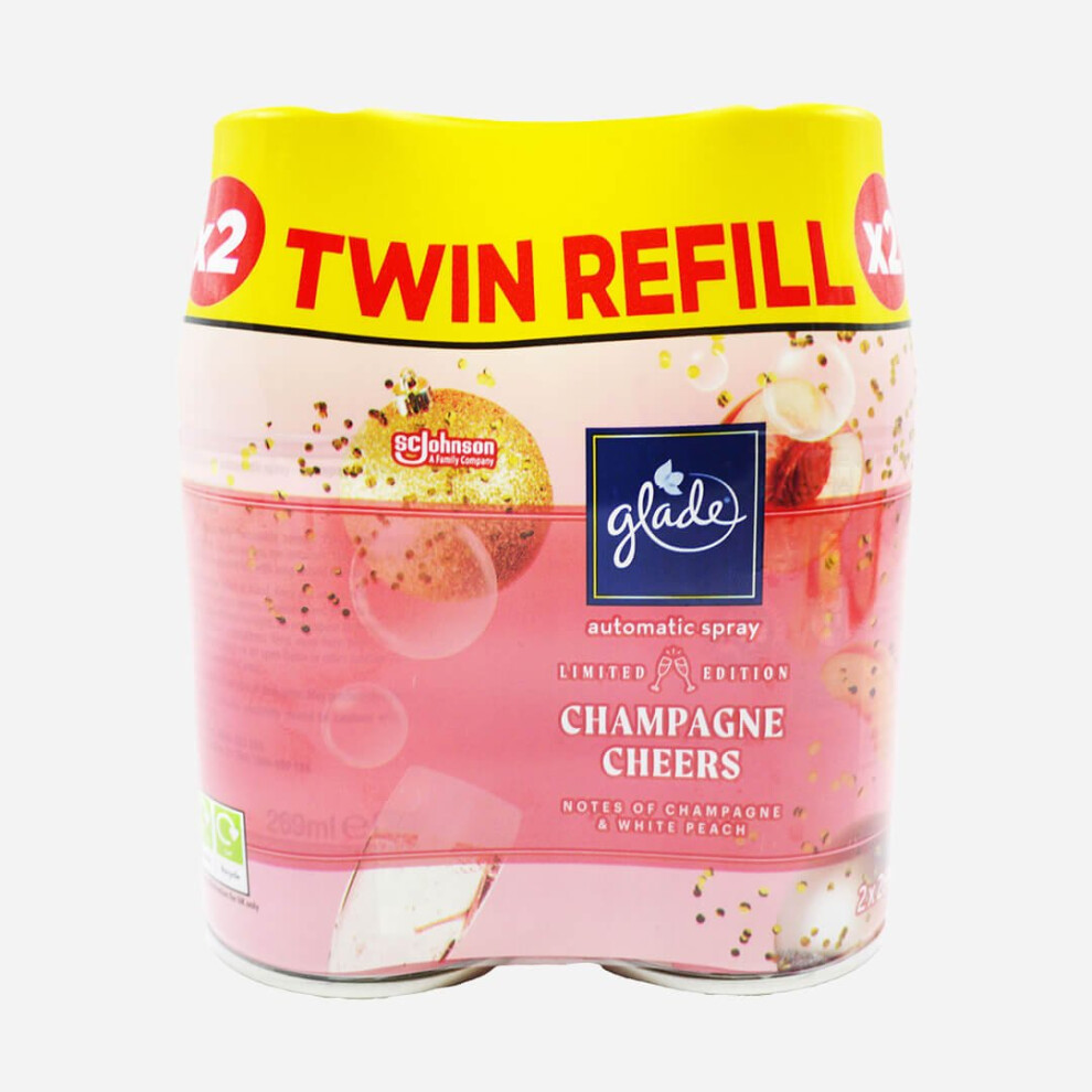 Glade Limited Edition Automatic Spray Twin Refill Champagne Cheers 2x 269ml