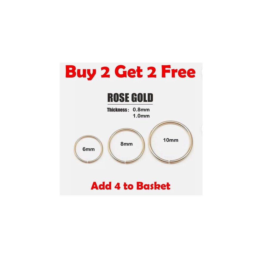 Nose Ring Surgical Steel Lip Rings Tragus Helix Ear Piercing Ring Hoop