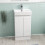 NES Home Nes Home Hinckley 450mm Freestanding Basin Vanity Unit 2 doors White Flat Pack 2