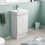 NES Home Nes Home Hinckley 450mm Freestanding Basin Vanity Unit 2 doors White Flat Pack 3