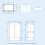 NES Home Nes Home Hinckley 450mm Freestanding Basin Vanity Unit 2 doors White Flat Pack 6