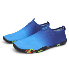 (Dark Blue, UK 9) UK Mens Womens Aqua Shoes Beach Surf Wet Water Shoes Quick Dry Diving Swim Size