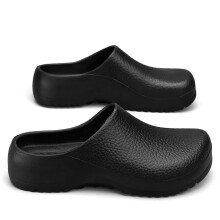 (Black, UK5.5-6) Oil Resistant Work Shoes Non Slip Shoes Cushion Chef Shoes Safety Water Kitchen