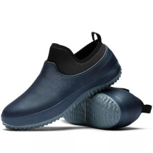 (Blue, UK Size 9.5(Men)=Tag Size 44 Man) Unisex Adults Chef Shoes Slip on Work Boots Mens Garden Waterproof Non Clogs