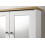 Timber Art Design UK (White & Oak) Mirrored Bathroom Cabinet 4