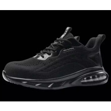 (6, black-5) Lightweight Safety Trainers Boots Shoes Steel Toe Cap Men Women Work Boots UK