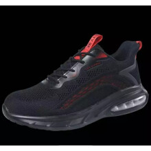 (9, black-6) Lightweight Safety Trainers Boots Shoes Steel Toe Cap Men Women Work Boots UK