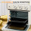 Homcom HOMCOM 20L Mini Oven with Adjustable Temperature, 60 Min Time 1400W, Cream 4