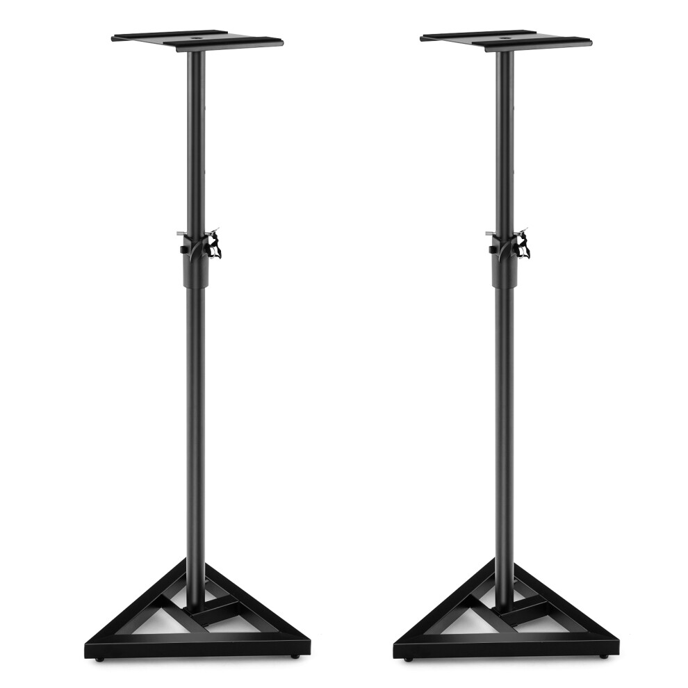 Adjustable Studio Speaker Stands Pair w/ Stable Triangular Base