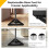 Costway Adjustable Studio Speaker Stands Pair w/ Stable Triangular Base 4