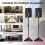 Costway Adjustable Studio Speaker Stands Pair w/ Stable Triangular Base 9