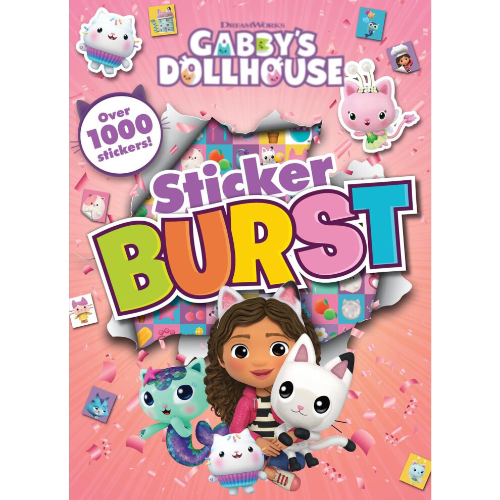 Gabby's Dollhouse Sticker Burst Kids Activity Book with 1000+ Stickers