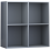 Vida Designs (Grey) Durham 4 Cube Bookcase Shelf Rack Storage Unit 5