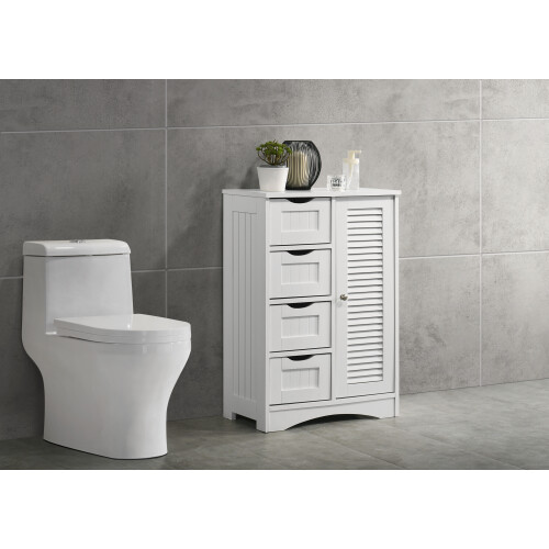 Timber Art Design UK (White) Bathroom Freestanding Cabinet