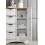 Timber Art Design UK (White & Oak) Bathroom Freestanding Cabinet 4