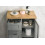 Timber Art Design UK (Grey & Oak) Bathroom Freestanding Cabinet 3