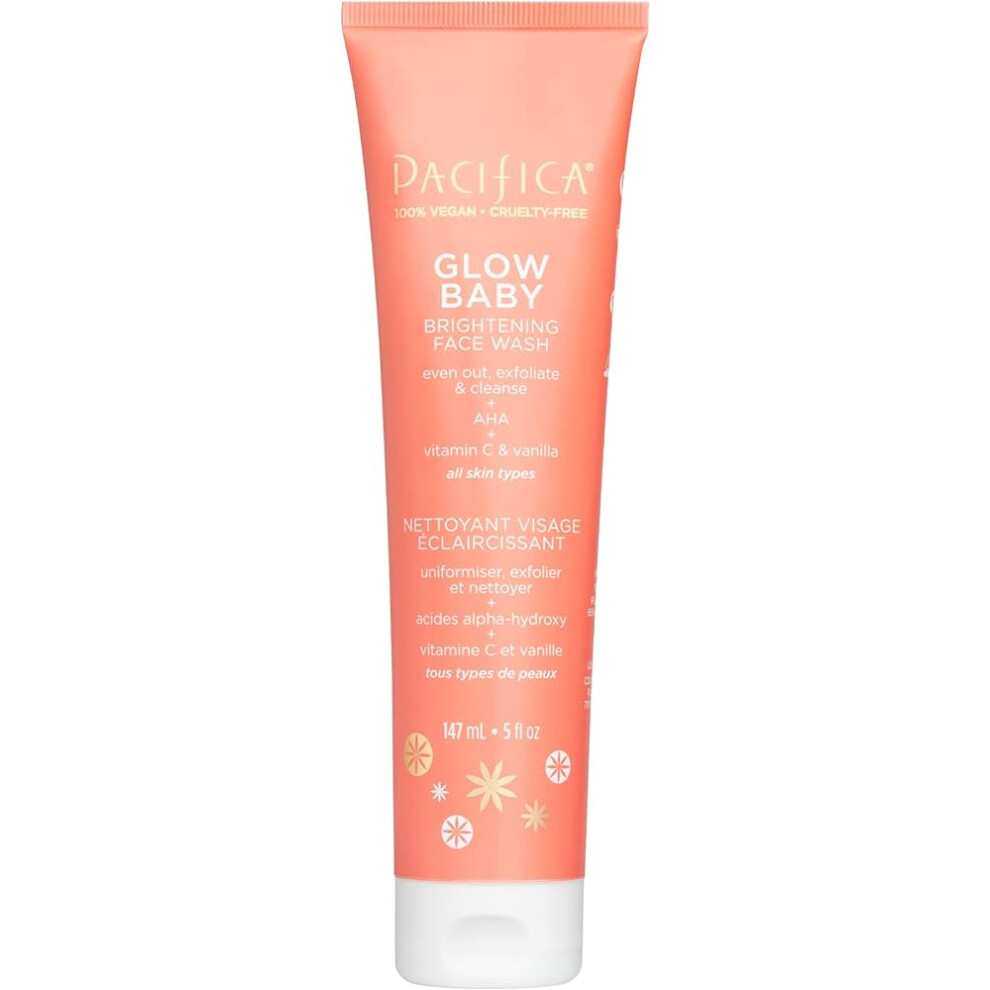 PACIFICA BEAUTY GLOW BABY BRIGHTENING FACE WASH 5 OZ