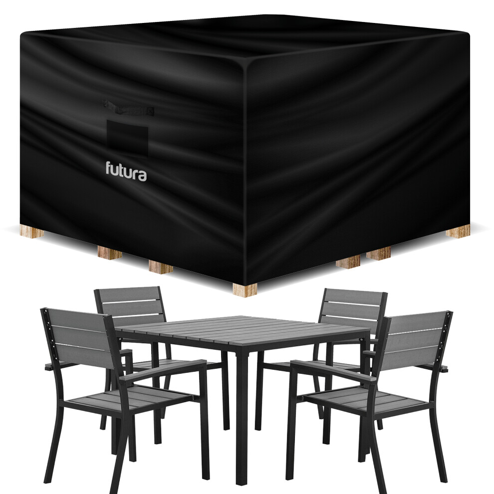 Futura (150 X 150 X 75Cm) Premium 600D Square Waterproof Garden Furniture Cover, Outdoor Patio Weatherproof Rattan Sofa Guard Cover
