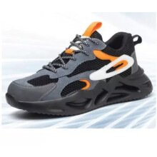 (Black, UK4=EUR37) Mens Womens Leichtes Safety Shoes Trainers Shoes Steel Toe Cap Work Boots Size