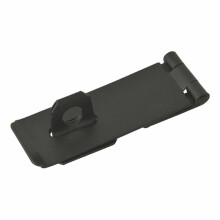 Dzina Hasp and Staple 150mm x 38mm (6 x 1.1/2 Inch) Black, Pack of 1