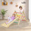 Costway 3-in-1 Triangular Climbing Toys Foldable & Height-adjustable Set 3