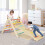 Costway 3-in-1 Triangular Climbing Toys Foldable & Height-adjustable Set 4