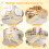 Costway 3-in-1 Triangular Climbing Toys Foldable & Height-adjustable Set 10