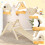 Costway 3-in-1 Triangular Climbing Toys Foldable & Height-adjustable Set 10